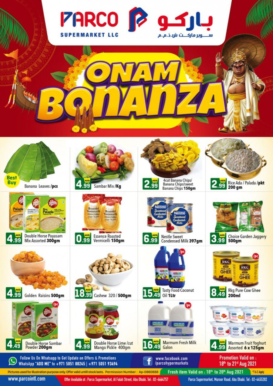 Parco Supermarket Onam Bonanza