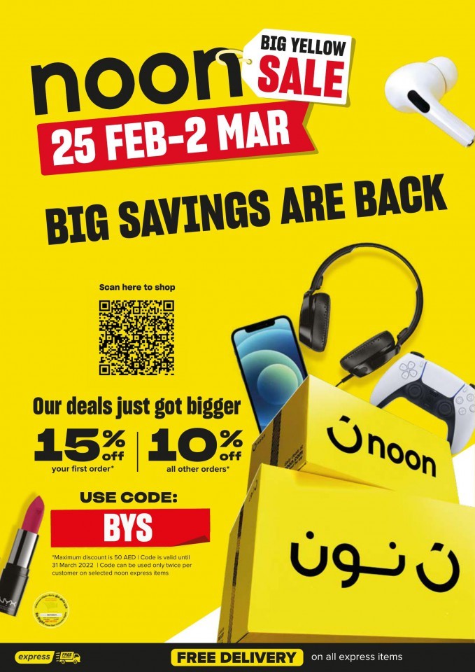 Noon Online Big Yellow Sale Deals