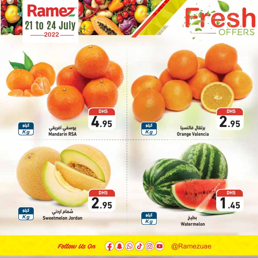 Ramez Fresh Offers 21-24 July