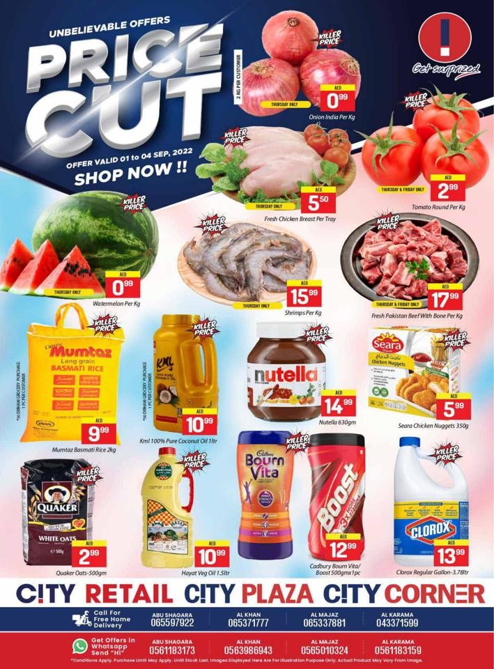City Centre Supermarket Price Cut