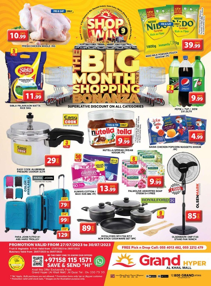 Grand Hyper Big Month Shopping Bonanza Deal Flyer