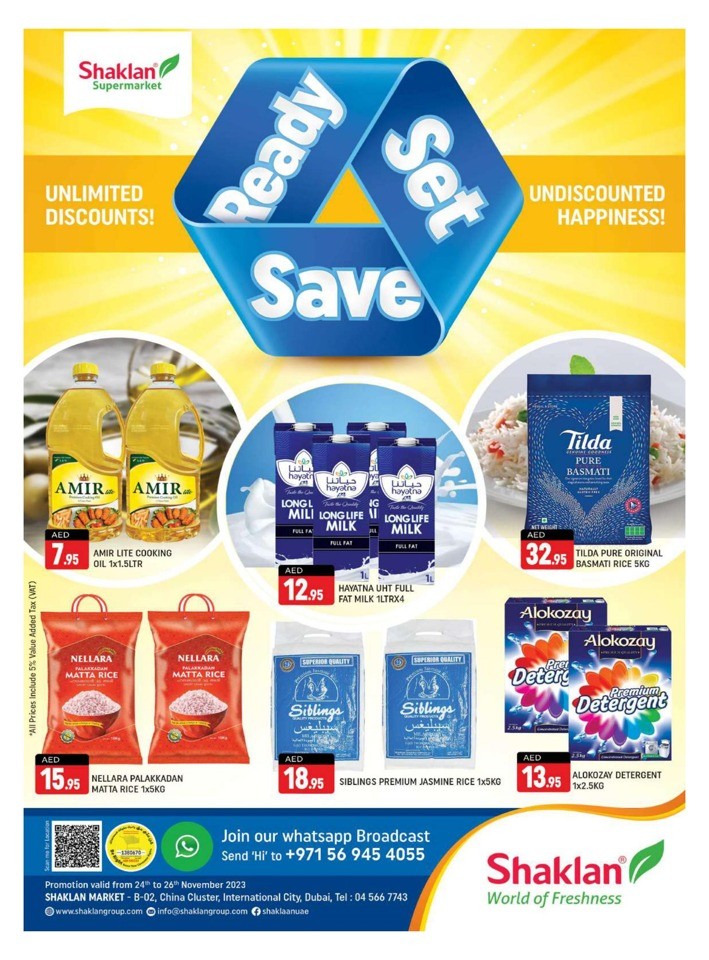 Shaklan Market Ready Set Save