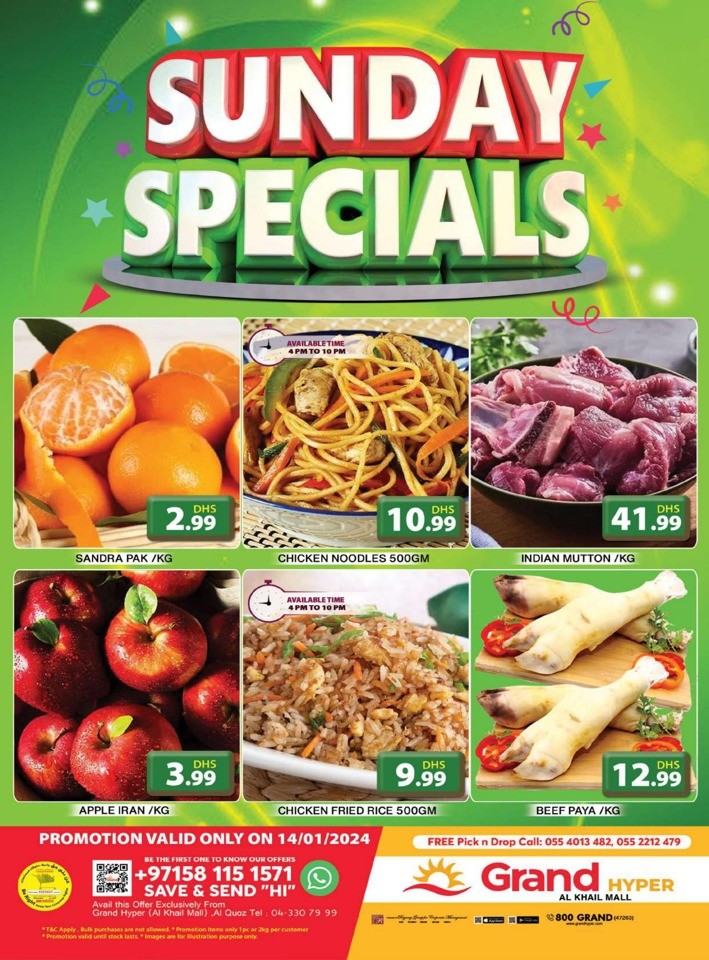 Grand Hyper Sunday Specials