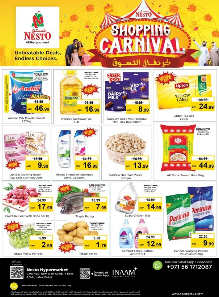 Nesto Jafza Shopping Carnival Deal | Dubai Offers 2024 Flyer