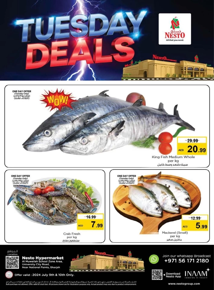 Tuesday Deal 9-10 July 2024