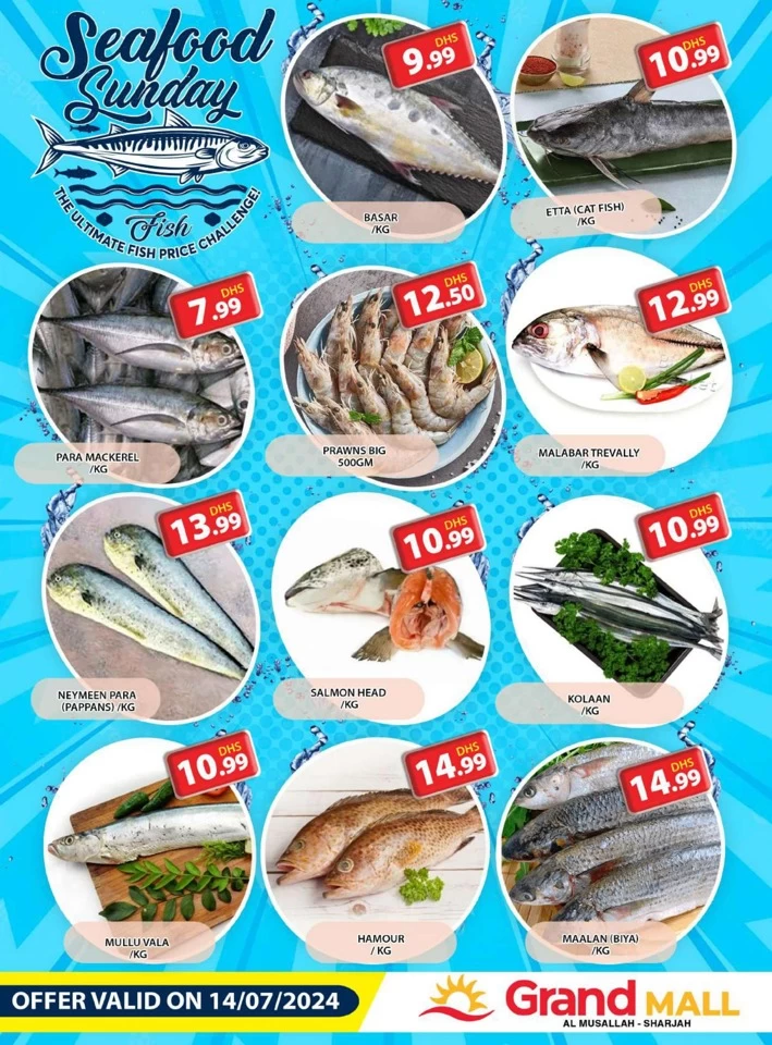 Seafood Sunday 14 July 2024