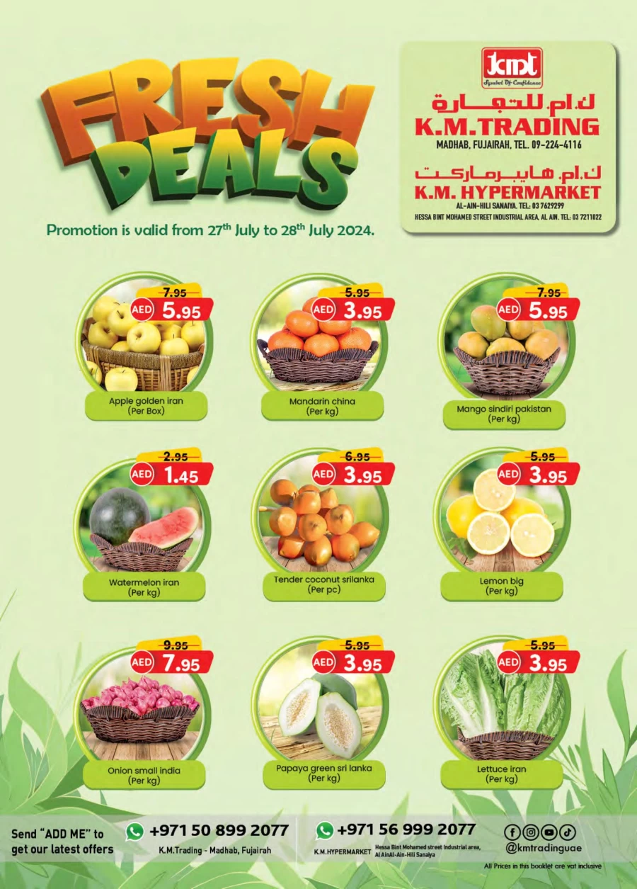 Fresh Deals 27-28 July 2024