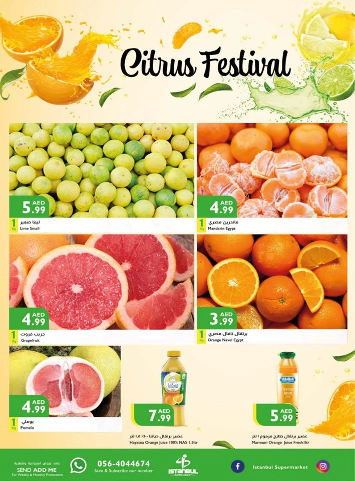 Istanbul Supermarket Citrus Festival