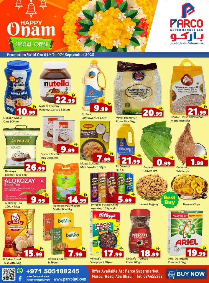 Parco Supermarket Happy Onam