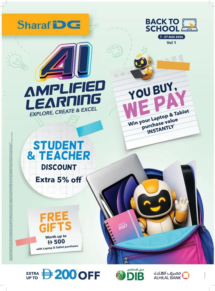 Sharaf DG Back To School Deal