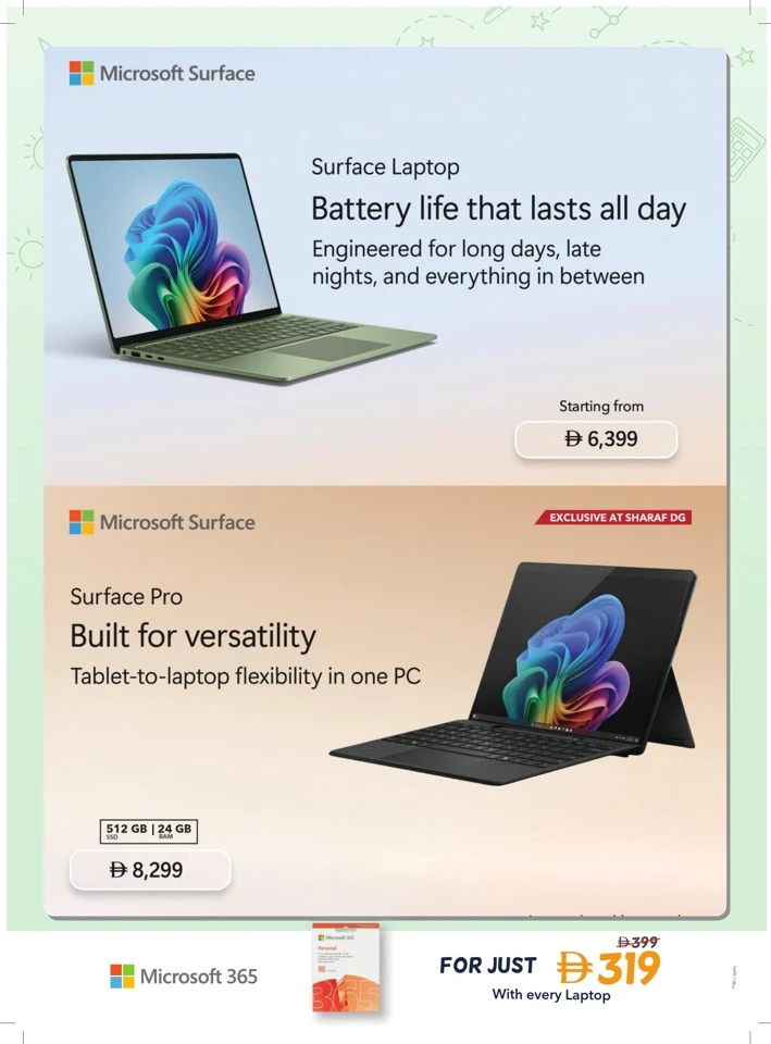 Sharaf DG Back To School Deal