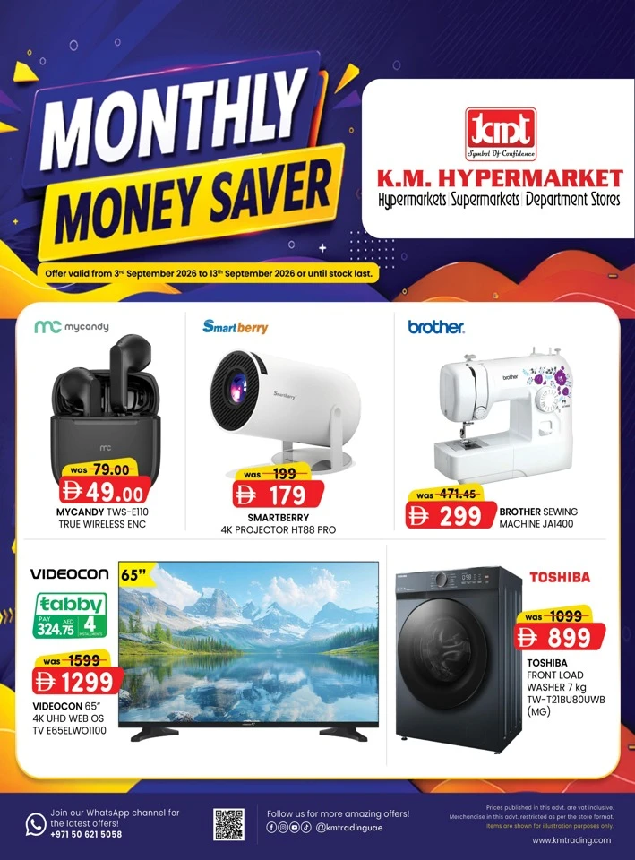 K M Trading Monthly Money Saver
