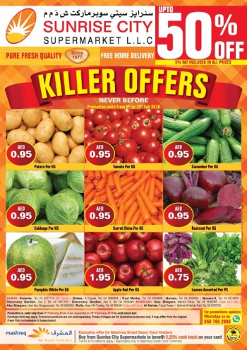 Sunrise City Supermarket Killer Offers