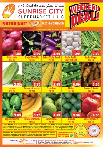 Weekend Deals at Sunrise City Supermarket