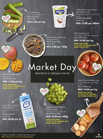 Spinneys Market Day Offers 07 January 2019 
