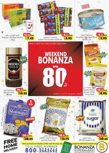 Bonanza Hypermarket Weekend Bonanza