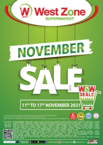 West Zone Supermarket November Sale