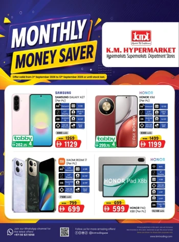 K M Trading Monthly Money Saver